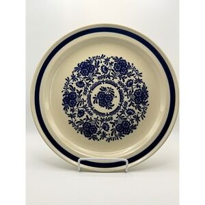 Royal Prestige Highness RS-31 Stoneware Dinner Plate Blue Floral Japan 10.5 Inch